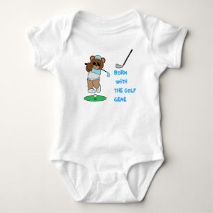 Golf baby boy Geboren met het golf gen Romper