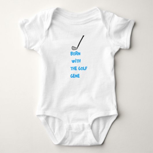 Golf baby boy Geboren met het golf gen Romper (Voorkant)