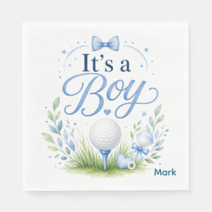 Golf Baby Boy golfbal waterverf Servet