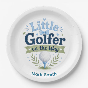 Golf Baby Jongen voor Babyfeest Papieren Bordje