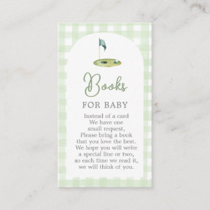 Golf Baby Shower Boeken voor Baby Kaart