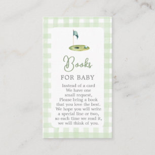 Golf Baby Shower Boeken voor Baby Kaart