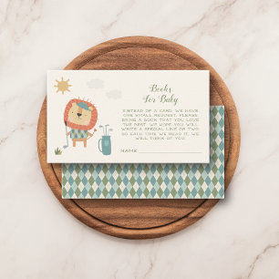 Golf Baby Shower Boeken voor Baby Little Putter Informatiekaartje