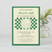 Golf Baby Shower Invitation (Debout devant)