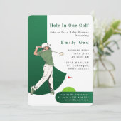 Golf Baby Shower Invitation (Debout devant)