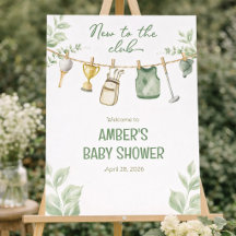 Golf Baby Shower Invitation | New to the Club Baby