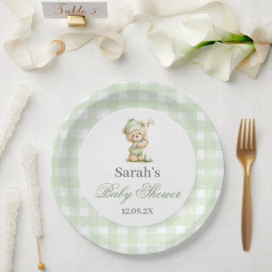 Golf Baby Shower Papieren Bordje