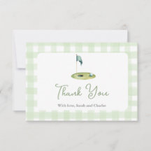 Golf  Baby Shower Thank You Card
