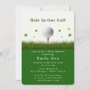Golf Baby Shower Uitnodiging