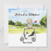 Golf baby shower uitnodiging (Voorkant)