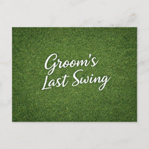 Golf Bachelor Par-Tee Golf Thema Uitnodiging Afs Briefkaart
