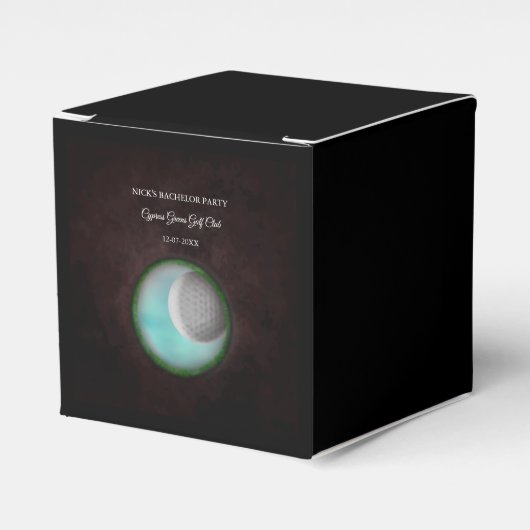 Golf Bachelor Party Golfreis Classic Golf Ball Bedankdoosjes (Voorkant Zijde)