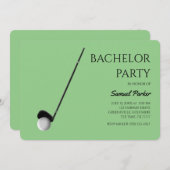 Golf Bachelor Party - Golfreis Classic Minimal Kaart (Voorkant / Achterkant)