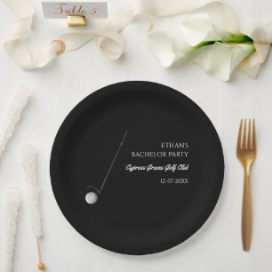 Golf Bachelor Party - Golfreis Classic Stijlvol Papieren Bordje
