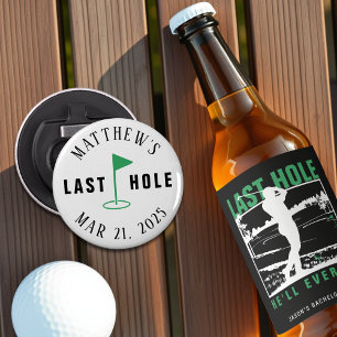 Golf Bachelor Party Laatste Hole Button Flesopener