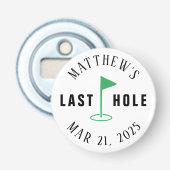 Golf Bachelor Party Laatste Hole Button Flesopener (Voorkant)