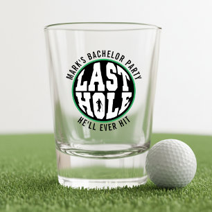 Golf Bachelor Party Laatste Hole Die Hij Ooit Slaa Shot Glas