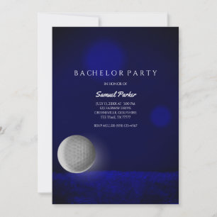 Golf Bachelor Party Navy Blue Golf Ball - Golfers Kaart
