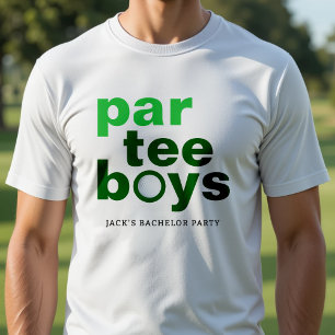 Golf Bachelor Party Par T-shirt Jongens Wit