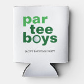 Golf Bachelor Party Par Tee Boys Wit Blikjeskoeler (Voorkant)