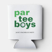 Golf Bachelor Party Par Tee Boys Wit Blikjeskoeler (Achterkant)