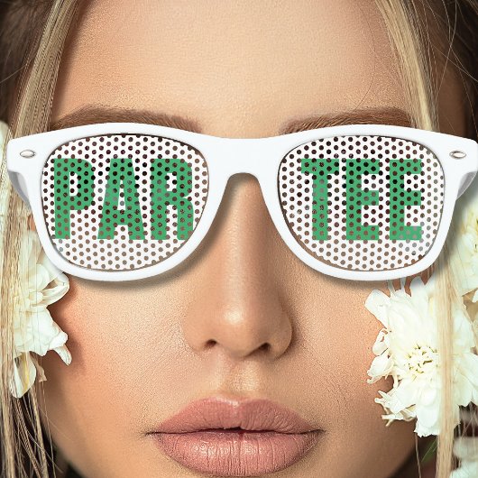 Golf Bachelorette-feest cadeau Par Tee  Retro Zonnebril