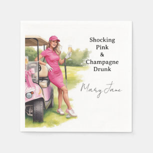 Golf Bachelorette Feestje Servet