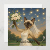 Golf Bachelorette Party voor Cat Lovers Bedankt (Voorkant / Achterkant)