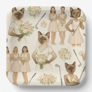 Golf Bachelorette Team Birde Papieren Bordje