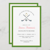 Golf Bachelorette weekend with itinerary Kaart (Voorkant / Achterkant)