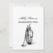 Golf Bag Golf Clubs Black Kaart (Voorkant)