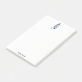 Golf Bag Golf Clubs Blue Post-it® Notes (Schuin)