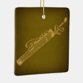 Golf Bag met Clubs kunst Keramisch Ornament (Rechts)