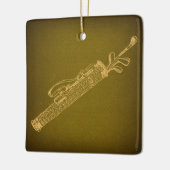Golf Bag met Clubs kunst Keramisch Ornament (Links)