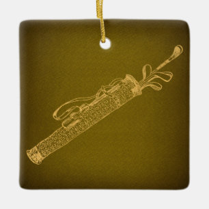 Golf Bag met Clubs  kunst Keramisch Ornament