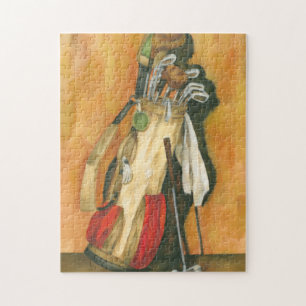 Golf Bag met handschoen van Jennifer Goldberger Legpuzzel