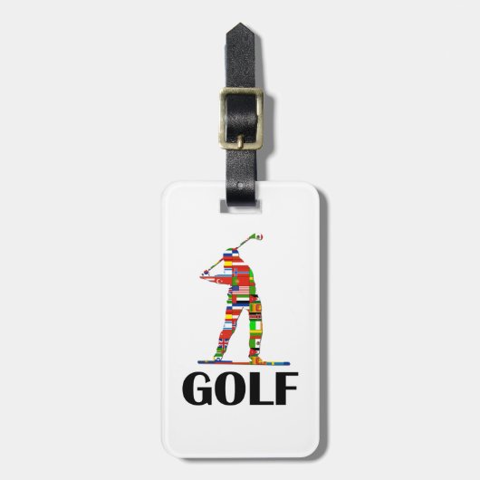 Golf Bagagelabel (Voorkant verticaal)