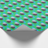 Golf Bal glanzend inpakpapier klein (Hoek)