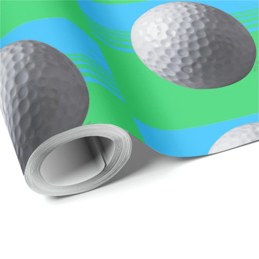 Golf Bal matte wikkelpapier medium Cadeaupapier (Rol Hoek)