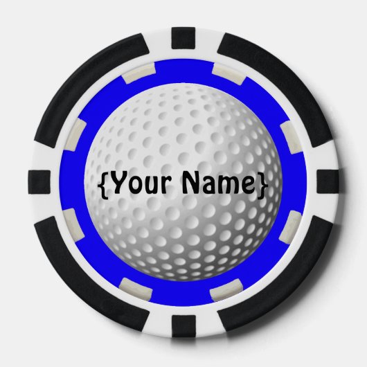 Golf bal spotter poker chip (Voorkant)