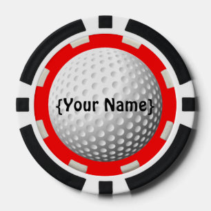 Golf bal spotter poker chip