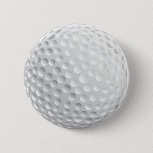 golf_Ball2 DE WITTE VECTOR VAN DE GRAFIEK VAN DE S Ronde Button 5,7 Cm
