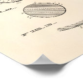 Golf Ball 1931 Patent Art Old Peper Poster (Hoek)