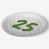 Golf Ball 25th Birthday Paper Bord (Gekanteld)