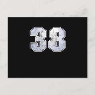 Golf Ball 38th Birthday Celebration Sport Gift Briefkaart