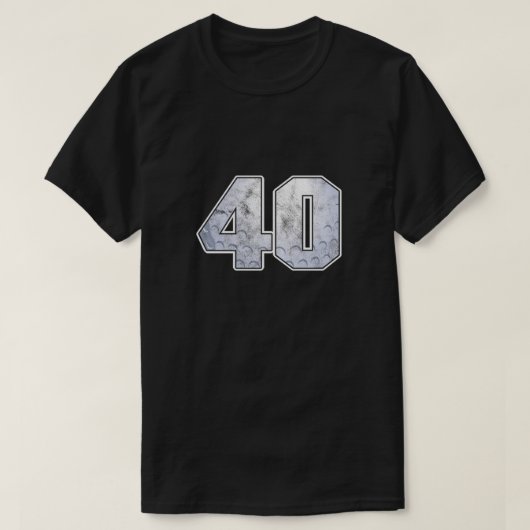 Golf Ball 40th Birthday Celebration Sport Gift T-shirt (Design voorkant)