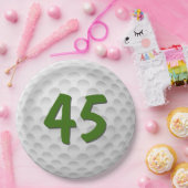 Golf Ball 45th Birthday Paper Bord (Feest)