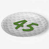 Golf Ball 45th Birthday Paper Bord (Gekanteld)
