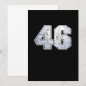 Golf Ball 46th Birthday Celebration Sport Gift Kaart (Voorkant / Achterkant)