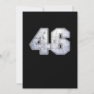 Golf Ball 46th Birthday Celebration Sport Gift Kaart